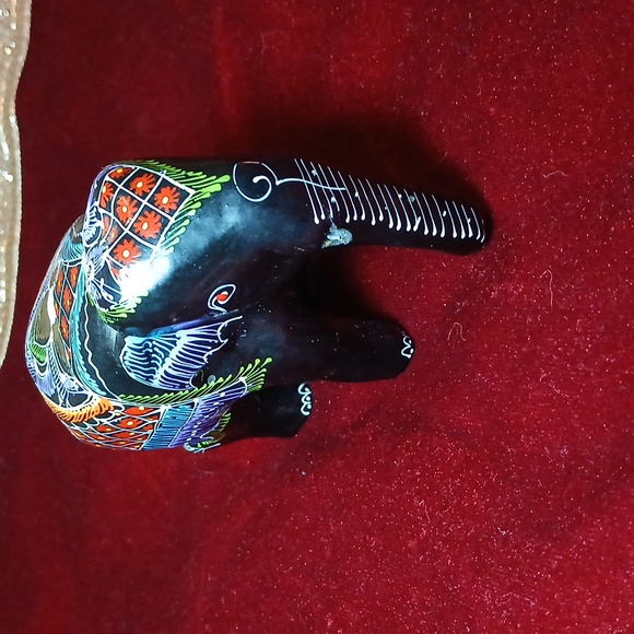 Handmade painted boho elephant decor - Picture 4 of 11